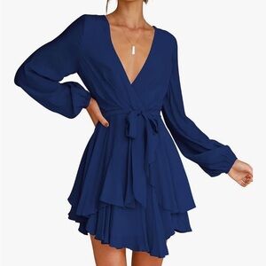 Elegant Navy Blue Women's Dress